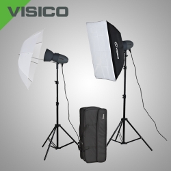 Комплект освещения Visico VL PLUS 400 Softbox Umbrella kit с сумкой